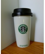 2009 Starbucks Coffee Old Logo Double Wall Ceramic Travel Cup Tumbler Mu... - $852.95 MXN