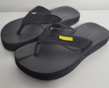 The Healing Sole Flip Flops Sandals Plantar Fasciitis Black Womens 10 Me... - $28.99