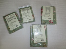 NIPs Ellis COVENTRY FLORAL (2) 68&quot;W Tailored Pair w/Ties DRAPERIES +2 Va... - $48.51