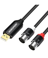 The Hosongin Midi To Usb Cable Adapter Is A 6-Foot-Long Midi Cable That ... - $31.98