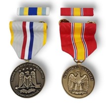 2 National Defense Guard and Reserve Mobilization Commemorative Medal Ba... - £23.20 GBP