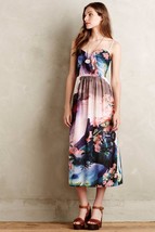 ANTHROPOLOGIE DAYBREAK MIDI DRESS by COREY LYNN CALTER 6 (broken zipper) - $47.56 CAD