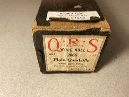 Vtg QRS 2865 Plain Quadrille With Dance Calls Played by Osborne Piano Roll - £7.85 GBP