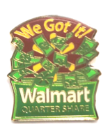 Walmart We Got It Quarter Share Employee Pin Money Cash Pile Incentive A... - $221.92 MXN