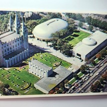 Temple Square Postcard w Salt Packet Pouch Salt Lake City, Utah Unposted PC - £4.06 GBP