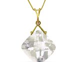 Galaxy Gold GG 14K Solid Yellow Gold Natural Checkerboard Cut White Topa... - $695.96