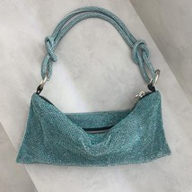 Knot Handle Rhinestones Evening clutch Bag Designer shoulder bag Crystal Diamond - £74.93 GBP