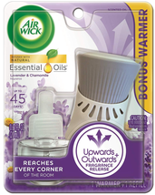 Plug in Scented Oil Starter Kit (Warmer + 1 Refill), Lavender &amp; Chamomile, Air F - £5.34 GBP