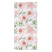 Mondxflaur Pink Flowers Hand Towels for Bathroom Hair Absorbent 14x29 Inch - £10.38 GBP
