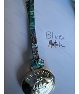 Brahmin blue metallic gold Replacement medal  Hangtag Brass Ship Oval - £28.01 GBP
