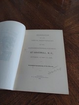 Old 1890 CONGREGATIONAL CHURCH 100th Anniversary BOOK Haverhill NH NEW H... - $37.18