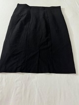 Worthington Women's Black Rear Slit & Zipper Pull-On Pencil Skirt Size 18W image 6