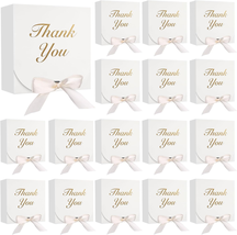Thank You Gift Boxes 20PCS, Party Favor Boxes with Ribbon Small Thank You Gift B - £14.86 GBP