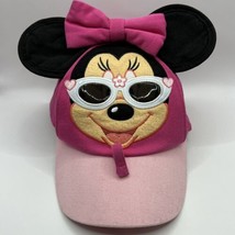 Disney Parks Toddler Minnie Mouse Sunglasses Holder Hat With Bow And Ears - £12.70 GBP