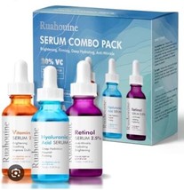 Ruahouine 3-Pack Facial Serum Age Defying Vitamin C Serum Retinol Hyalur... - £16.79 GBP