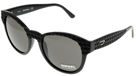 Diesel Sunglasses 100% UV Protection Black Women DL0045 01N Round - £40.26 GBP