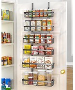 Moforoco 6 Tier Over The Door Food Storage Cabinet Organizer, Black, 6-Tier - $51.83 CAD