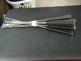 Set of 10 Stainless Steel Fondue Forks - £8.06 GBP