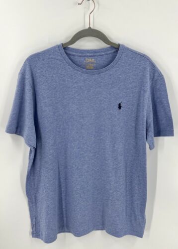 Polo Ralph Lauren Mens T Shirt Size Large Light Blue Crew Neck Short Sleeve Tee - £19.73 GBP