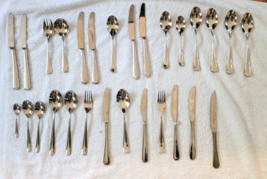 28 Piece Mixed Lot Flatware Robert Welsh From Williams Sonoma Mixed Patterns - £39.95 GBP