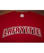 RETRO LAFAYETTE  COLLEGE  T-SHIRT MENS LARGE RED 2000&#39;S - $371.19 MXN