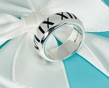 Size 6.5 Tiffany Atlas Ring in Black Enamel Sterling Silver - $229.00