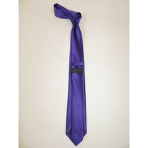 Mens Tie ZENIO By Stacy Adams Slim Narrow Twill Woven Soft Silky Z15 Purple image 2