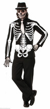 Bone Collection Skeleton Jacket Adult Halloween Accessory Men&#39;s Standard Size - £27.15 GBP