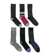 Ted Baker Mens Black Multi Cushioned Comfort Soft Dress Socks - 6 Pack - $15.83