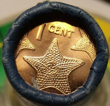 Gem Unc Original Roll (50 Coins) Bahamas 2015 Cents~Cluster Of Starfish~Free Shi - £21.41 GBP