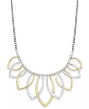 Lucky Brand Two Tone Petal Statement Necklace NWT - £30.37 GBP