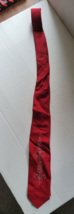Miles Kimball Hand Painted Men Tie Red White Shiny Holiday Valentine Chr... - £11.79 GBP