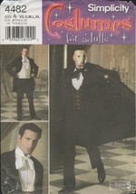 Simplicity 4482 Mens Phantom of the Opera Costume Cape Pattern Size XS-XL Uncut - £25.39 GBP