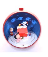Studio Eluceo Peanuts Snoopy diorama Christmas big ornament lights music... - $18.00