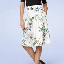 Le Chateau Floral Print Stretch Poplin Full Skirt - Size 8 - $49.50