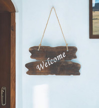 6&quot; X 12&quot; Brown Welcome Wood Wall Decor - $104.54