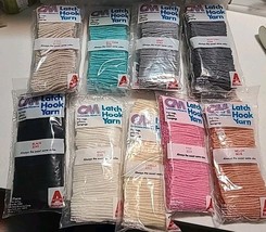 Columbia Minerva Latch Hook Rug Yarn Vintage Lot 12 Packages Various Colors - $18.00