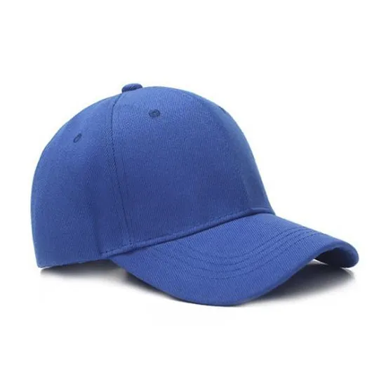 Plain Solid Color Hat Adjustable Wool Hook &amp; Loop 1pcs blue - £9.36 GBP
