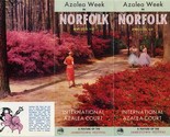 Azalea Wek in Norfolk Virginia April 1957 Brochure Nell Eastland  - $27.72