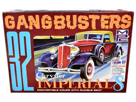 Skill 2 Model Kit 1932 Chrysler Imperial Eight w Police Motorcycle 2 Gangster Fi - £37.20 GBP