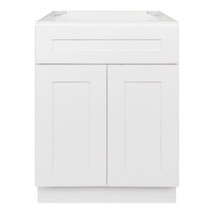 24&quot; Bathroom Vanity Sink Base Cabinet Alpina White by LessCare - £157.11 GBP