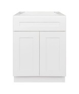 24&quot; Bathroom Vanity Sink Base Cabinet Alpina White by LessCare - £155.66 GBP