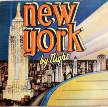 New York City By Night Skyscrapers Folio Colortone Prints Topographic PC... - $760.08 MXN