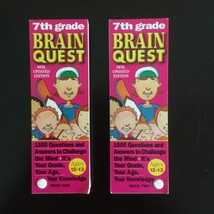 Brain Quest 7th Grade Deck 1 and 2 Q&amp;A Cards 1,500 Questions and Answers - £15.46 GBP