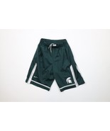 Nike Boys Medium Michigan State University Basketball Shorts Green Polye... - £19.43 GBP