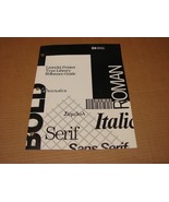 HP LaserJet Printer Type Library Reference Guide 5961-6916 - $8.91