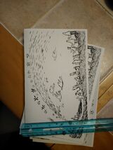 Christmas card 6 pack- The Road to Bethlehem - Brushpen and ink  - €5,58 EUR