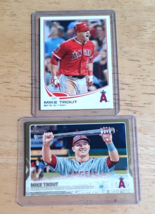 Mike Trout Angels LOT (2) 2013 Rookie of Year/ RARE 2015 Allstar SP GOLD #/2015 - £21.58 GBP