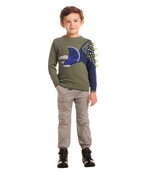 Andy &amp; Evan Girls Boys Sweater Pants Green Gray Multicolor Dinosaur 2-Piece - $59.94 CAD