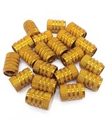 Lantee 20 Pcs Gold Tire Valve Stem Caps for Cars - Aluminium Pressure Co... - $12.99